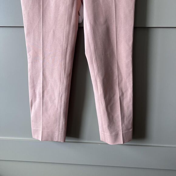 MaxMara Pants Women Small 26" Waist Pink Cropped Straight Dress Ankle Trousers - Picture 3 of 15